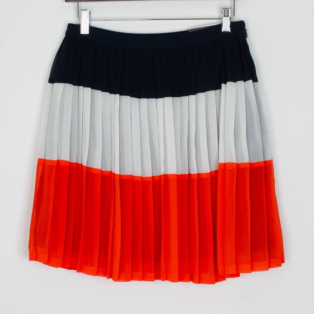 NWT Banana Republic Womens Pleated Skirt Size 4 Colorblock Party Office‎ Work